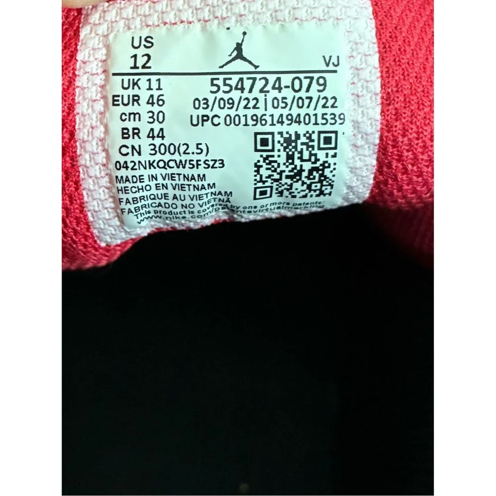 Nike Air Jordan 1 Mid White Bred Toe MENS Sz 12 #554724-079